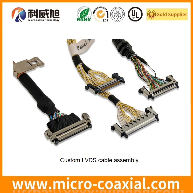 customized I-PEX 20680-020T-01 fine pitch harness LVDS cable I-PEX 20634-112T-02 LVDS eDP cable factory