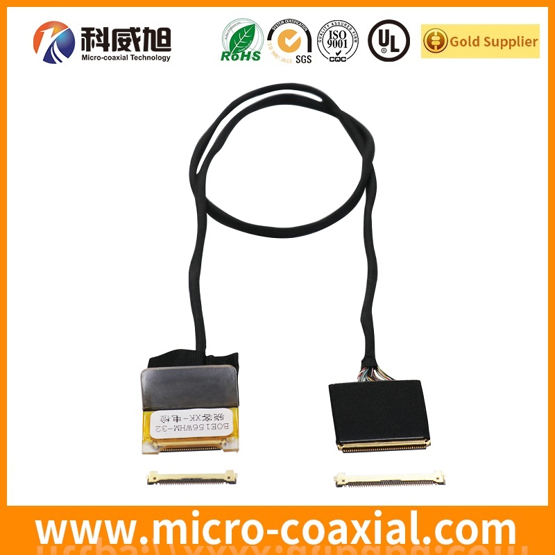 Custom SSL00-30S-1500 Micro Coax LVDS cable I-PEX 20682-020E-02 LVDS eDP cable Factory