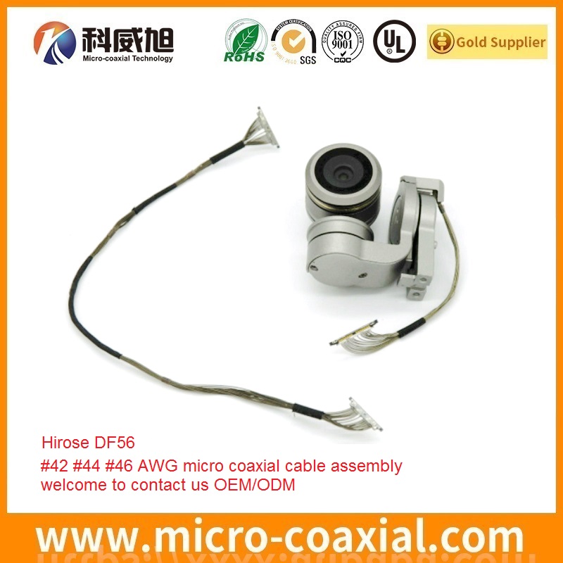 Drone Camera DF36-45P cable AWG 46 DF36A-25P-SHL MCX cable DF56-50S cable assemblies DF56-30P-SHL cable provider Hirose DF36-15P-SHL cable