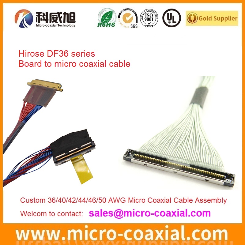 Drone Camera DF56J-40S cable 50 Ohm DF56-30P-SHL Fine Micro Coax cable DF38J-30P-SHL cable Assembly DF36-25P-0.4SD cable Factory Hirose DF56-30P-SHL cable