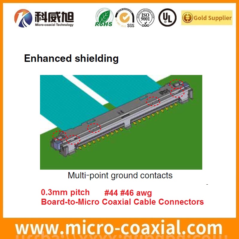 MIPI CSI DF38A-40S-0.3V(51) cable 42 AWG 50 Impedance DF56-50P Micro coax cable DF38A-32S-0.3V(51) cable assemblies DF56-26P-SHL cable vendor Hirose DF36-40P cable