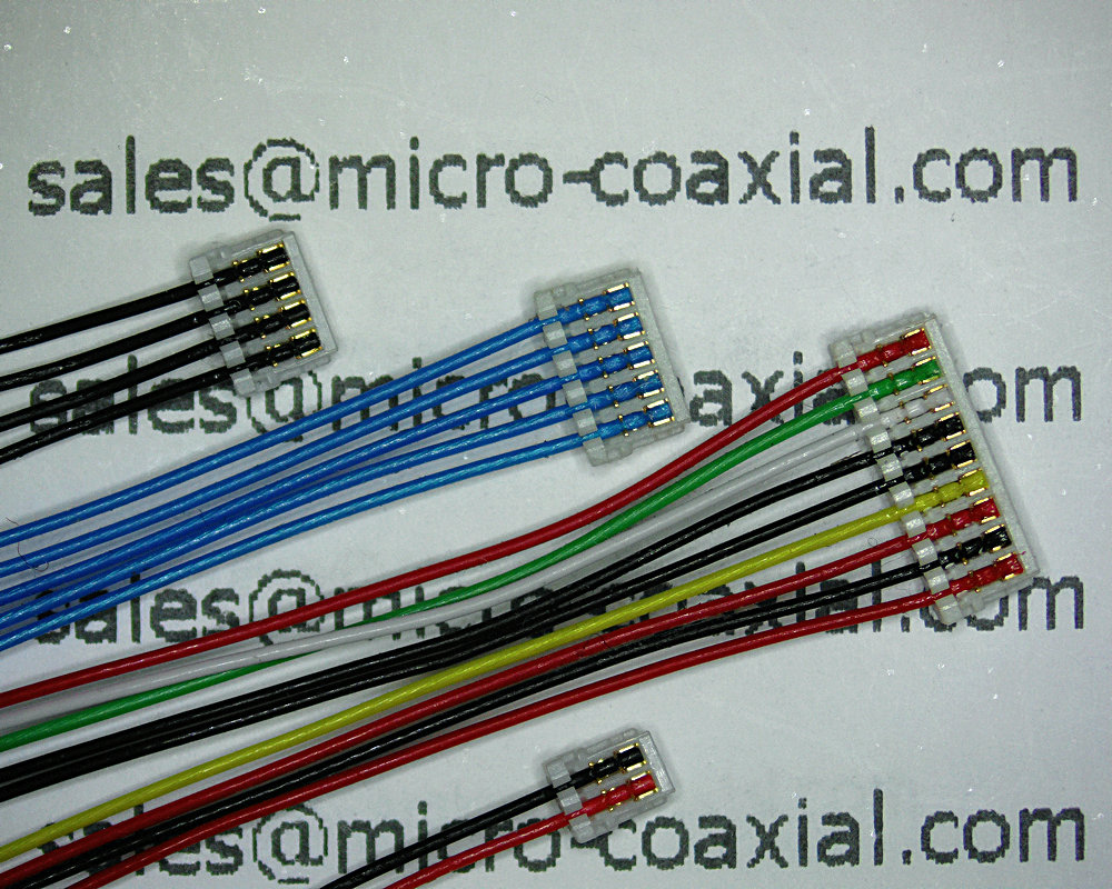 JST SUR 0.8mm pitch cable connectors IDC cable assemblies